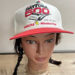 NOS VINTAGE 38th Daytona 500 NASCAR Winston Cup RACING Snap Back TRUCKER HAT Cap
